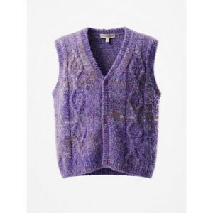 The Sunday Collective Wool Preppy Granny Core Hipster Artsy Indie Vest Sz 10-11